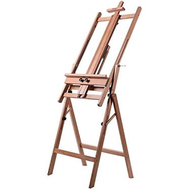 Imagem de Cavalete de artista em tela interna para exibição de anúncios, cavaletes de pintura, cavalete de pintura em madeira, grande multifunções para estúdio, cavalete de caixa de cavalete