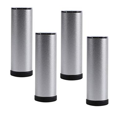 Imagem de Pernas de móveis, pés de sofá de metal, pernas de mesa de café, pés de armário com suporte para móveis, pés sobressalentes para armário de mesa de cama, ajustável de 8 mm, com parafusos, peças de