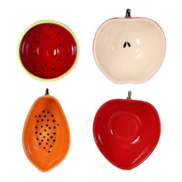 Imagem de Tigela Bowl Cumbuca Formato De Fruta Sobremesa Cerâmica Caldo Sopa Sorvete Açai Cozinha Nova (Fruta)