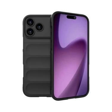 Imagem de Capa Protetora De Silicone Luxuosa Para iPhone AirBag Armor pro Max 16