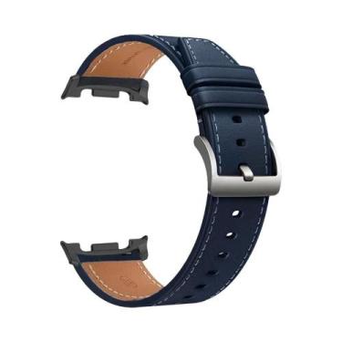 Imagem de Pulseira De Couro Para Samsung Galaxy Watch 44mm 40mm Clássica 46mm Co