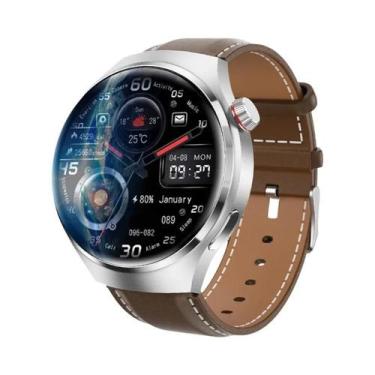 Imagem de Relógio Inteligente Masculino 4 Ultra HD AMOLED Com GPS, Monitor De Fr