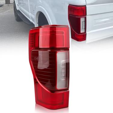 Imagem de Luz traseira de LED do lado esquerdo do motorista com ponto cego compatível com Ford F250 F350 Super Duty 2020-2022 conjunto de lâmpadas traseiras de freio LED substitui LC3Z13405E FO2800282