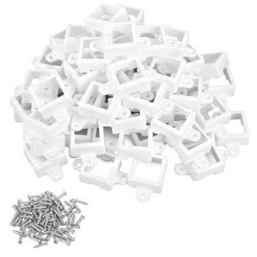 Imagem de 75 Peças Clipes para Iluminação Externa com 150 Parafusos, Instalação Segura Suportes de Montagem para Luminárias LED Externas Permanentes da Govee