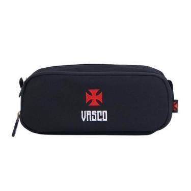 Imagem de Estojo Vasco Da Gama Duplo Escolar Juvenil Gigante Da Colina Cor:Preto