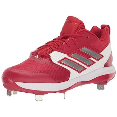Imagem de adidas Icon 8 Cleats Tênis masculino, Team Power vermelho/prata metálico/branco, 39