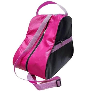 Imagem de Bolsa Mochila Reforçada Patins Quad Inline-Preto/Rosapink - Ferreira