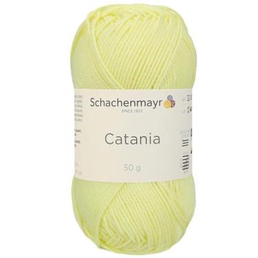 Imagem de 4 novelos/pacote Schachenmayr (SMC) Catania Originals Yarn, cada bola 50 g (125 m), 100% algodão mercerizado para fio de tricô e crochê, peso esportivo, 100 - Mimosa