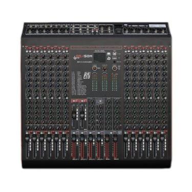 Imagem de Mesa de Som Profissional Brasom BR-12.6 com 12 Canais e 6 Auxiliares -