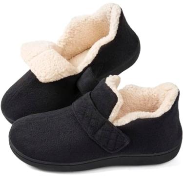Imagem de Zizor Sapatos femininos Ivy ajustáveis para uso interno e externo, Preto, 8 Wide