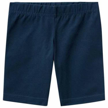 Imagem de Bermuda Ciclista Básica Infantil Menina Algodão Malwee Original Escola