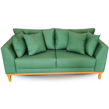 Imagem de Sofá  Pierri Tecido Acquablock Pé Base Madeira  190cm - 4R Estofados, 