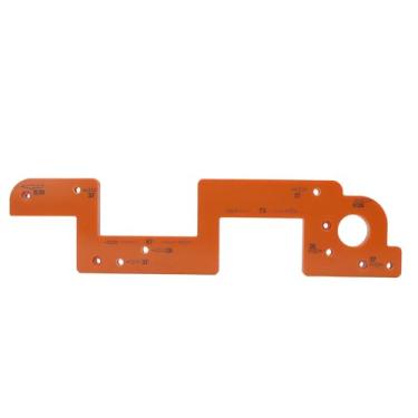 Imagem de GLOGLOW Ferramenta de Gabarito para Ranhura Em de 13,8 pol., Modelo de Entalhe de Alça de Gabinete de Metal para Gavetas e Portas de Móveis, Ferramenta de Marcenaria Com Design Antiderrapante para