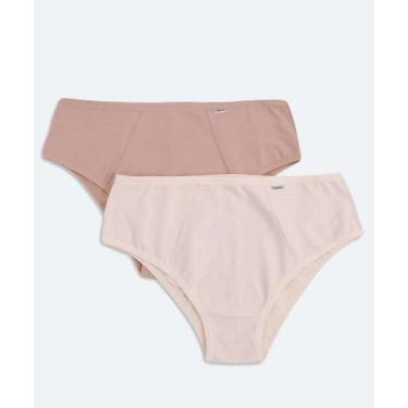 Imagem de Kit 2 Calcinhas Biquíni DelRio-24230, Bege, G