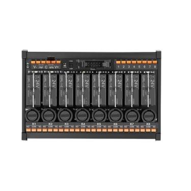 Imagem de Relay 16-Way Relay 16A 24VDC Spring-Loaded Terminals PLC Amplifier Board Pluggable Intermediate Relay 1Pcs(RT-GL08ECM-F)