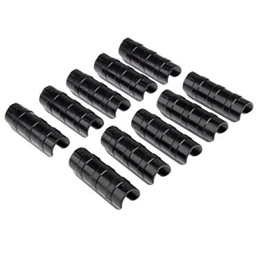 Imagem de 10 peças 25 mm/0,98" clipes de plástico preto para estufa tubo de moldura, clipe de tubo de edifícios de jardim, grampos de tubo fixos de rede de encaixe para filme de estufa redes de proteção solar