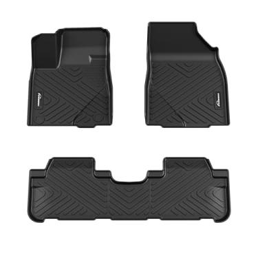 Imagem de COZONY Tapetes para Toyota Highlander 2014-2019 (LE, LE Plus, Limited, XLE, Hybrid), TPE para todos os climas, ajuste personalizado, forro de piso Highlander de 1ª e 2ª fileiras