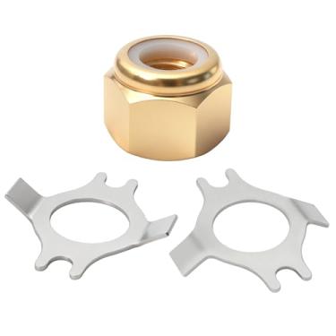 Imagem de SRIAOO Kit de porca de hélice 18-3702, conjunto de porca de hélice e arruela, compatível com motores de popa Mercury/Mariner 30-60HP, substitui 11-69578A1 11-69578Q1 11-69578T1 GLM 21260 Mallory 9