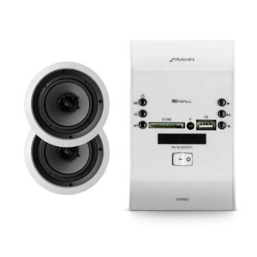 Imagem de Kit Amplificador de Parede RD Wall Frahm + 2 Arandelas 6FR2R