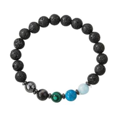 Imagem de Pulseira de pedras naturais com 12 contas do zodíaco, autoproteção, pedra padroeira, uso diário, melhores amigos, presente de aniversário para mãe, amigos, melhores amigas, One Size Fits Most, Pedra
