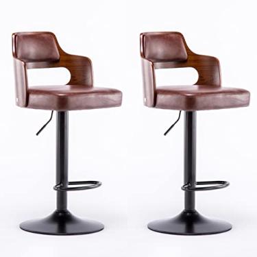 Imagem de Cadeiras de bar, banco de bar, banquinho de balcão, bancos de bar altos, cadeiras de café da manhã, bancos de bar de tecido, bancos de bar de couro, banco de bar giratório com costas, bancos de bar