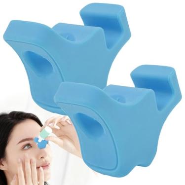 Imagem de ZFLYCANP Dispensador de auxílio guia de garrafa Eyedrop, aplicador de conta-gotas de silicone, dispositivo de assistência de colírio, reutilizável, macio, lavável, uso sem esforço para toda a família