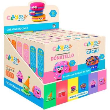 Imagem de Massa para Modelar Clayeez Creative Doces 38G Display com 12 - Doce Br