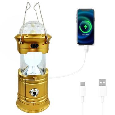 Imagem de Linterna de Camping Recargable Impermeable con Luces RGB SZJIEIFR