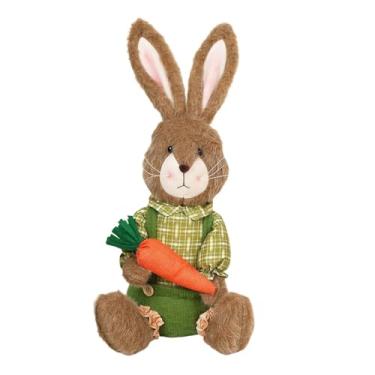 Imagem de CarpNettore de Pelúcia Decorativo da Páscoa, Enfeite de Sentado para Decoração de Mesa ou Festa de Páscoa, Verde