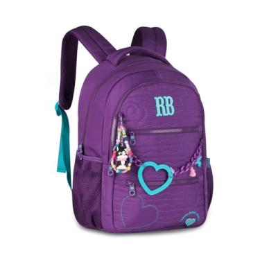 Imagem de Mochila Rebecca Bonbon Matelassê Corações Rb27014 Bolsa Escoolar Adolescente (Roxo)