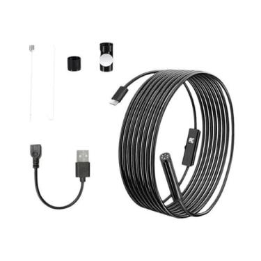 Imagem de Câmera Endoscópica Android 7mm À Prova d'Água LED Mini Boroscópio Micr