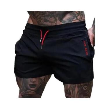 Imagem de Shorts Esportivos De Secagem Rápida Para Corrida, Elásticos, Treino De