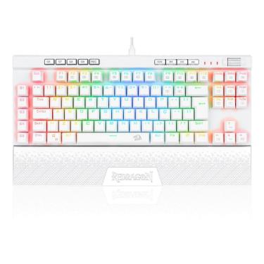 Imagem de Teclado Mecânico Gamer Redragon Magic-Wand Pro - ABNT2 - RGB - Switch Blue - Branco -  K587W-RGB-PRO-Unissex