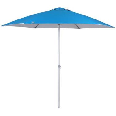 Imagem de Guarda Sol 2,4 M Azul em alumínio com Vareta de Fibra Bel