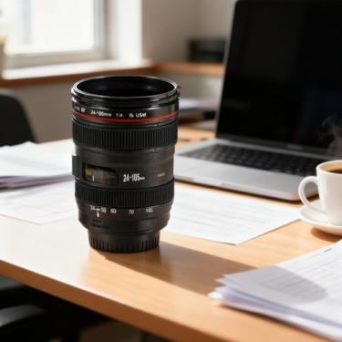 Imagem de Caneca de café com lente de câmera de 382 g, caneca de lente de câmera, caneca de café com foto divertida, canecas de lente de aço inoxidável, ótimos presentes para fotógrafos, suprimentos para casa