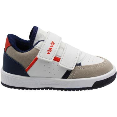 Imagem de Tênis Casual Infantil Via Vip Fechamento Alto Colante Menino-Masculino
