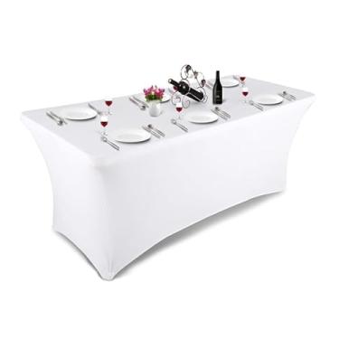 Imagem de Capa Toalha de mesa dobravel Spandex de 1,80 Lifetoyou (Branca)