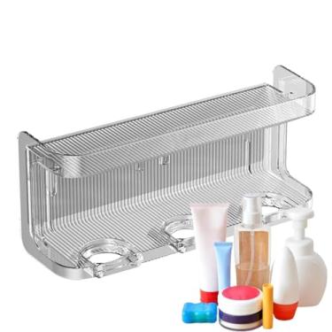 Imagem de Organizador de rack de chuveiro, armazenamento de chuveiro de banheiro - Prateleiras organizadoras sem perfurações para banheiro,Rack de banheiro sem perfuração para banheiro, hotel, apartamento, dorm