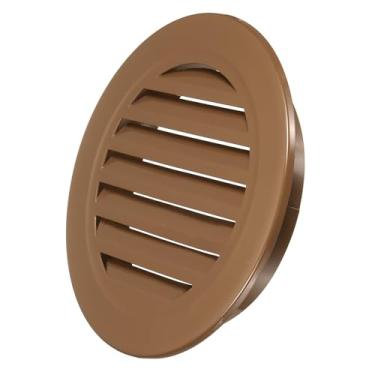 Imagem de PATIKIL Saída de ar redonda de 17,78 cm, capa de grade de alumínio Soffit Ventilação HVAC para teto parede telhado banheiro cozinha garagem duto galpão garagem, café