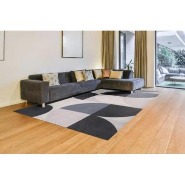 Imagem de Tapete Turco Sala Nilo Des.01 Azul e Bege - 300x400cm - Edantex