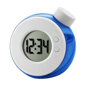 Imagem de Wswqop Relógio Movido a água, Despertador, Relógio de Mesa, Relógio Digital Divertido, Relógio de Cabeceira para Escritório, Quarto, Mesa de Cabeceira, Azul, Tamanho real