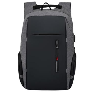 Imagem de Mochila masculina usb mochila para laptop para laptop de 17 polegadas com porta USB à prova d'água