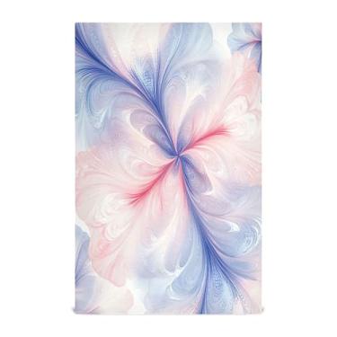 Imagem de xigua Conjunto de 1 panos de prato de cozinha Blue Fantasy Flower, macios e altamente absorventes de secagem rápida para limpeza de pratos e limpeza à mão, 71 x 45 cm