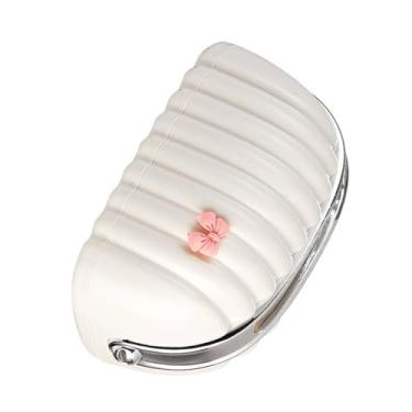 Imagem de Capa de Caixa Papel Toalha em Forma Bolsa Concha Decorativa Dispenser Guardanapos Mesa para Dormitório Sala Estar com Suporte Mola Fácil Usar