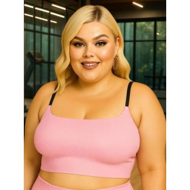 Imagem de Sutiã Plus Size Tecido Canelado Top Grande - c1 - FELÍCIA - MAJU EXCLU