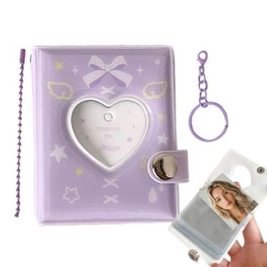 Imagem de Álbum De Fotos Chaveiro - Porta-retrato Portátil Em Pvc Com Pendente | Suporte de Bolso para 32 Fotos,Para Aniversário Casamento dos Namorados Uso Diário Viagem Crianças Adultos