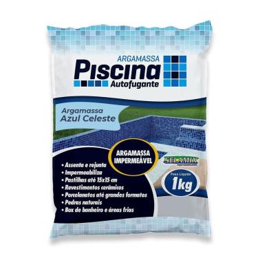 Imagem de Argamassa Piscina Aut. Impermeável Cor Azul Celeste