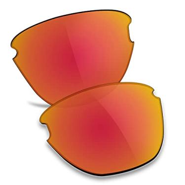 Imagem de TRUSHELL Lentes de reposição polarizadas para óculos de sol Oakley Frogskins Lite OO9374 Vermelho fogo - Polarizado