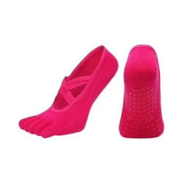 Imagem de Meias De Pilates E Yoga Antiderrapantes Para Mulheres, Meias De Algodã