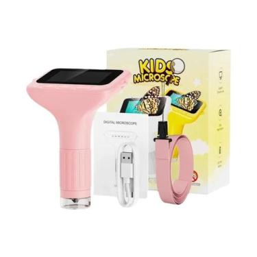 Imagem de Microscópio Digital Infantil Com Tela LCD De 3 Polegadas, Proteção Par
